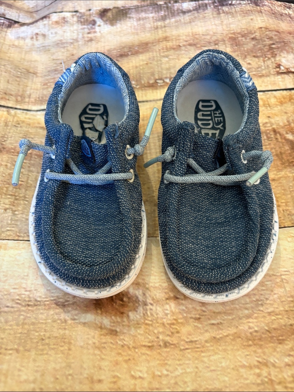 Hey Dude Kids Navy Canvas Slip-On Sneakers